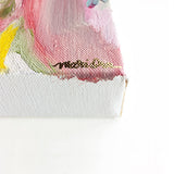 Abigail Oil Painting Colorful Abstract Bright Happy Joyful by Mari Orr || www.mariorr.com