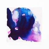 Amelie Abstract Watercolor with Indigo Blue Purple Pink by Mari Orr