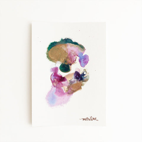 Juliet Colorful Abstract Painting Home Decor by Mari Orr || www.mariorr.com