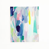 June Original Abstract Painting on Canvas 8x10" Fresh Spring Colorful Acrylic Art by Mari Orr || www.mariorr.com